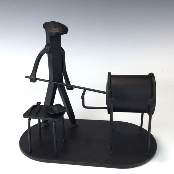 Glassblower w/Glory Hole Railroad Spike - Image 4